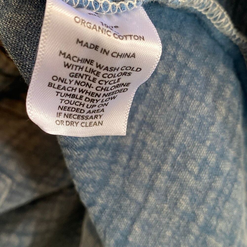 MAGASCHONI 100% Organic Cotton Gauze Long Sleeve Button Down Shirt Sz XS/001 - Picture 11 of 11